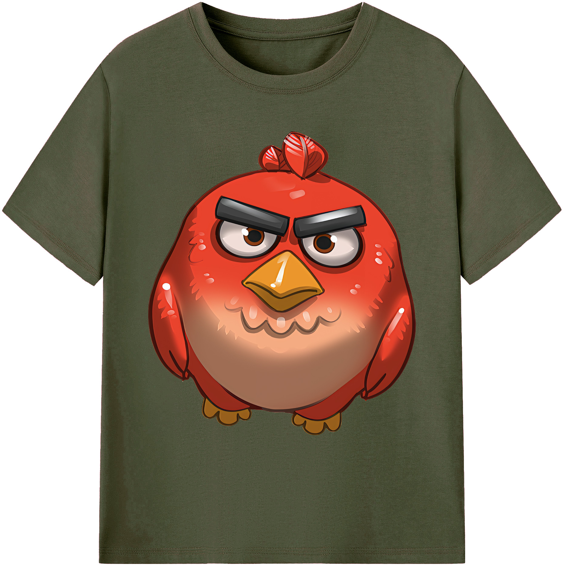 （画像用） Angry Birds アングリーバード 綿100％ メンズ半袖Tシャツ｜肌触りやわらか＆通気性